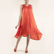 DRESS WITH PLEAT DETAIL